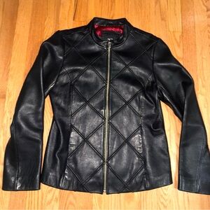 Mossimo Black Leather Jacket Medium